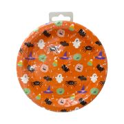 Imagen de PLATOS DE PAPEL CHICO HALLOWEEN 8 pzas. 17cm