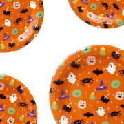 Imagen de PLATOS DE PAPEL CHICO HALLOWEEN 8 pzas. 17cm