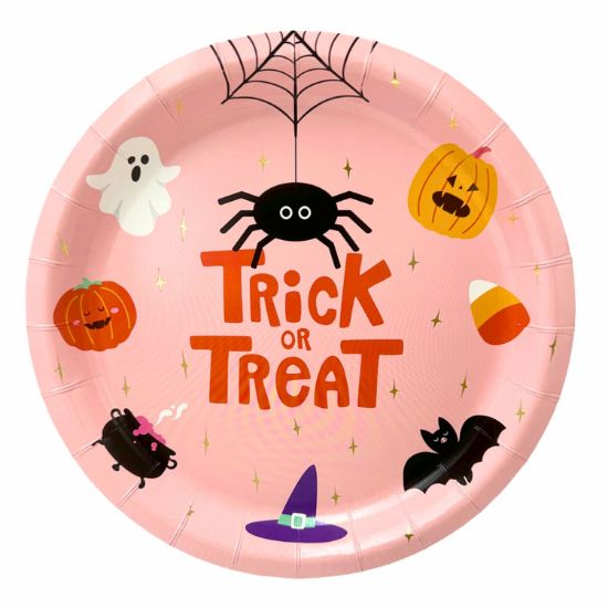 Imagen de PLATOS DE PAPEL GRANDE HALLOWEEN 8 pzas.  23cm