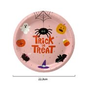 Imagen de PLATOS DE PAPEL GRANDE HALLOWEEN 8 pzas.  23cm