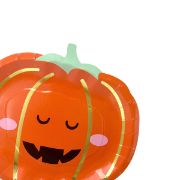 Imagen de PLATOS DE PAPEL CALABAZA HALLOWEEN 8 pzas.