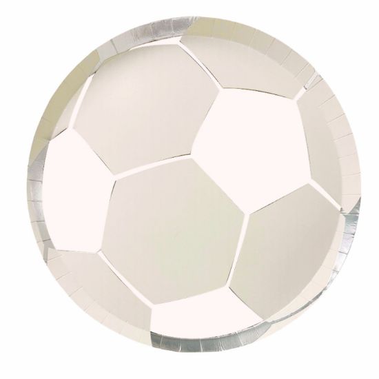 Imagen de PLATO FUTBOL PREMIUM 8 pzas. 23cm.