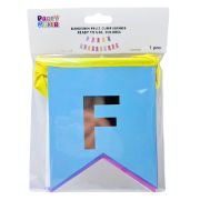 Imagen de BANDERÍN FELIZ CUMPLEAÑOS  LISTO PARA USAR. COLORES 1 pza.