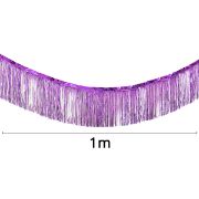 Imagen de SET DE GUIRNALDAS METÁLICAS. PÚRPURA, PLATA Y ROSA. 3 pzas