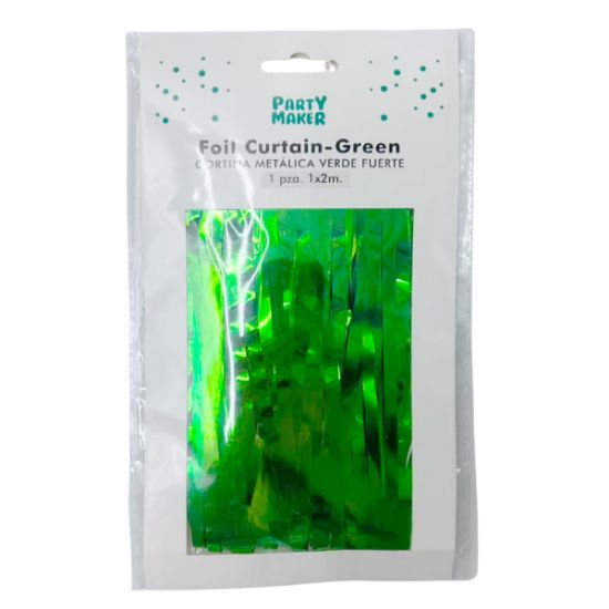 Imagen de CORTINA METÁLICA VERDE FUERTE    1 pza. 1x2m.