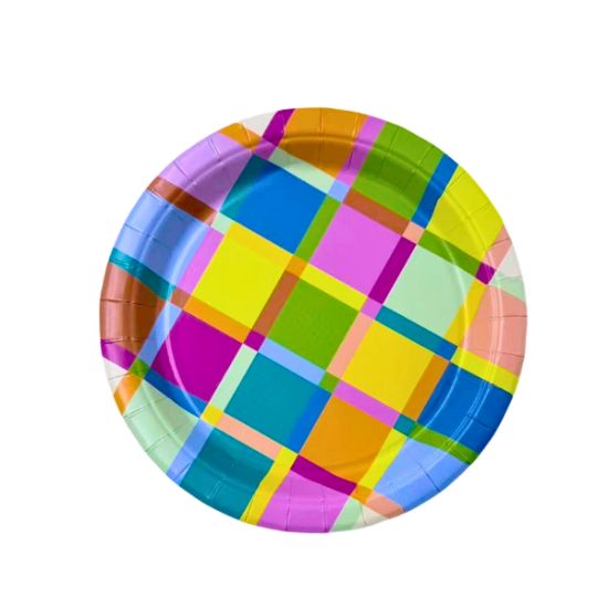 Imagen de PLATO DE PAPEL CUMPLEAÑOS CHICO 17 cm 8 pzas.