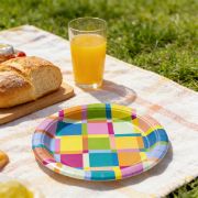 Imagen de PLATO DE PAPEL CUMPLEAÑOS CHICO 17 cm 8 pzas.