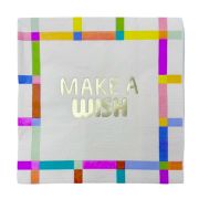 Imagen de SERVILLETA MAKE A WISH 16 pzas. 33cm