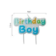 Imagen de VELA DE CUMPLEAÑOS BIRTHDAY BOY AZUL.