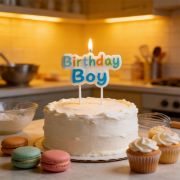 Imagen de VELA DE CUMPLEAÑOS BIRTHDAY BOY AZUL.