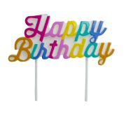 Imagen de VELA HAPPY BIRTHDAY PASTEL