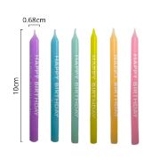 Imagen de VELAS IMPRESAS DE CUMPLEAÑOS TONO PASTEL 12 PZAS.