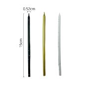 Imagen de VELAS METÁLICAS DE CUMPLEAÑOS PREMIUM ORO 12 PZAS.