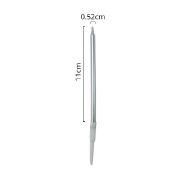 Imagen de VELAS METÁLICAS DE CUMPLEAÑOS PLATA 6 PZAS.