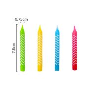 Imagen de VELAS DE CUMPLEAÑOS GRECAS 8 PZAS.