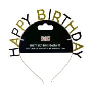 Imagen de TIARA METÁLICA PREMIUM DORADO-NEGRO  1 pza.