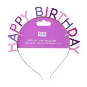 Imagen de TIARA METÁLICA PREMIUM TONOS EN ROSA 1 pza.