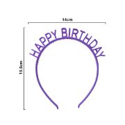 Imagen de TIARAS DE PLÁSTICO HAPPY BIRTHDAY 6 pzas.