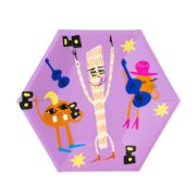 Imagen de PLATO MONSTERS ROCK CHICO 17CM 8 PZAS.