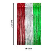 Imagen de CORTINA METÁLICA TRICOLOR 1m x 2m 1 pza.