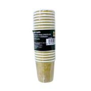 Imagen de MINI VASOS PARA SHOTS DE PAPEL PLATA Y DORADO.