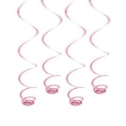 Imagen de ESPIRAL DECORATIVO ROSA FOIL 4 pzas.