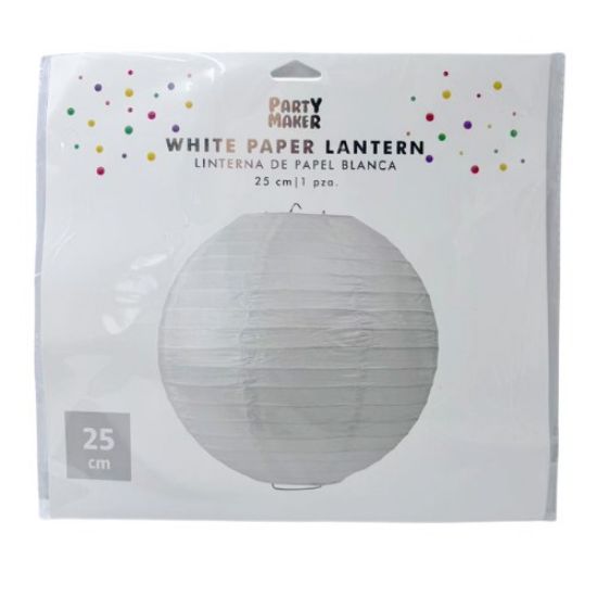 Imagen de LINTERNA DE PAPEL BLANCA 1 pza.