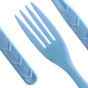 Imagen de TENEDOR AZUL REUTILIZABLE DE PLÁSTICO 18 pzas.