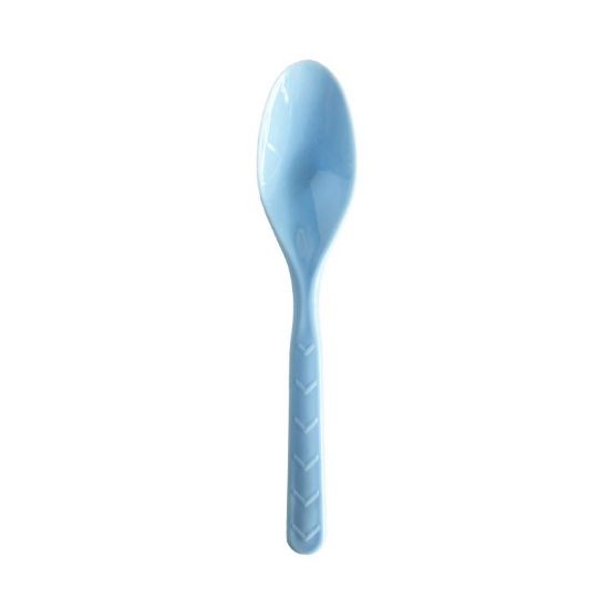 Imagen de CUCHARA AZUL REUTILIZABLE DE PLÁSTICO 18 pzas.