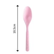 Imagen de CUCHARA ROSA REUTILIZABLE DE PLÁSTICO 18 pzas.