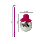 Imagen de VASO BOLA DISCO CONSOMBRERO DE PLÁSTICO 600 ml 1 pza.