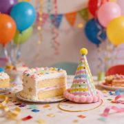 Imagen de GORRITO PREMIUM TONOS PASTEL DE PAPEL CON POMPOM