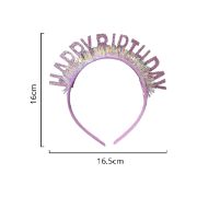 Imagen de TIARA PREMIUM DE CUMPLEAÑOS DE PAPEL FOIL 1 pza.