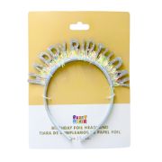Imagen de TIARA PREMIUM DE CUMPLEAÑOS DE PAPEL FOIL 1 pza.