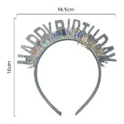 Imagen de TIARA PREMIUM DE CUMPLEAÑOS DE PAPEL FOIL 1 pza.