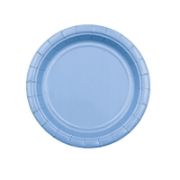 Imagen de PLATO DE PAPEL AZUL GRANDE 23 cm. 12 pzas.