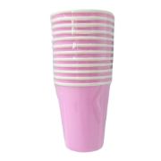 Imagen de VASO DE PAPEL ROSA 12 pzas. 260ml.