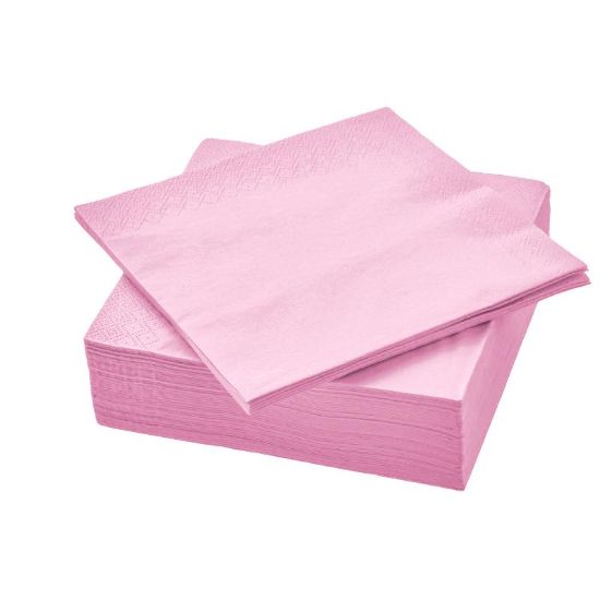 Imagen de SERVILLETAS DE PAPEL ROSA 33x33cm 30 pzas.