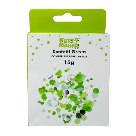 Imagen de CONFETI DE PAPEL VERDE 15g