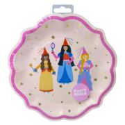 Imagen de PLATO PREMIUM DE PAPEL GRANDE PRINCESAS 23cm 8 pzas.