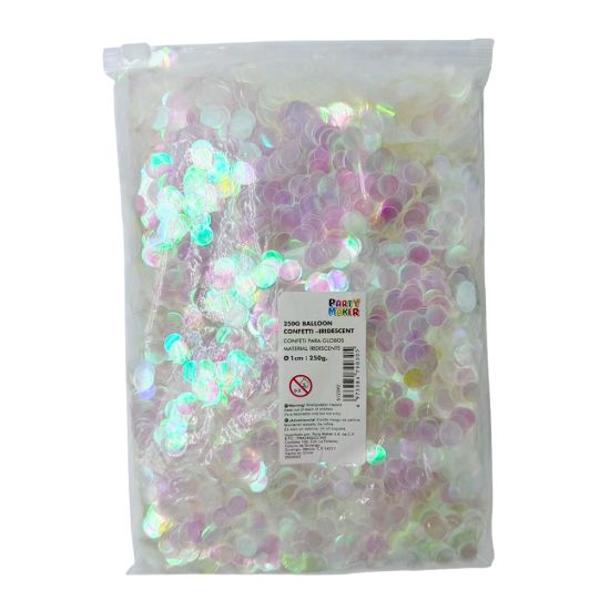 Imagen de BOLSA GRANDE DE CONFETI 2cm MATERIAL IRIDISCENTE 250g.