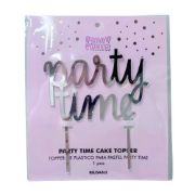 Imagen de TOPPER PREMIUM DE PLÁSTICO PARA PASTEL PARTY TIME 1 pza.