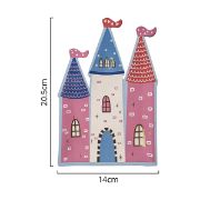 Imagen de PLATO PREMIUM DE PAPEL GRANDE CASTILLO PRINCESAS 8 pzas.