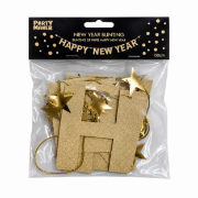 Imagen de BUNTING DE PAPEL HAPPY NEW YEAR. (nuevo empaque)