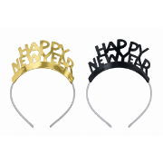 Imagen de TIARAS AÑO NUEVO NEGRO-DORADO 8 pzas (nuevo color).