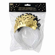 Imagen de TIARAS AÑO NUEVO NEGRO-DORADO 8 pzas (nuevo color).