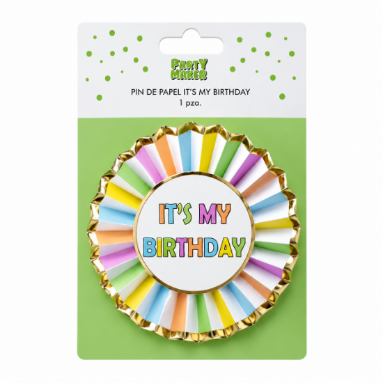 Imagen de PIN I´TS MY BIRTHDAY  1 PZA.