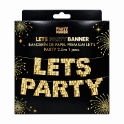 Imagen de BANDERÍN DE PAPEL PREMIUM LET'S PARTY 2.5m 1 pza.