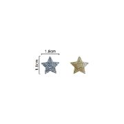 Imagen de CONFETI PREMIUM ESTRELLAS PLATA-DORADO 24gm.