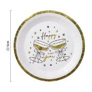 Imagen de PLATO DE PAPEL PREMIUM CELEBRA 23cm  8 pzas.
